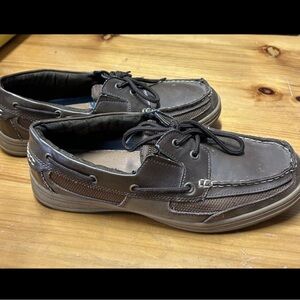 Magellan Outdoors Leather Boat Shoes Brown FWMFMC2056 Men's Size 11D